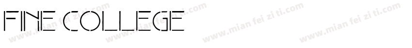 Fine College字体转换